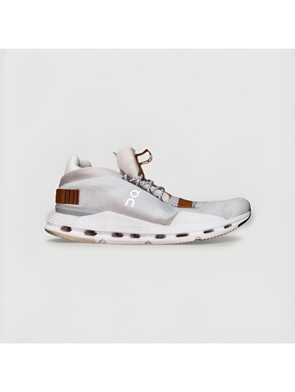 On Cloudnova White Copper Running Sneakers Men’s Size 10.5 Casual Shoes